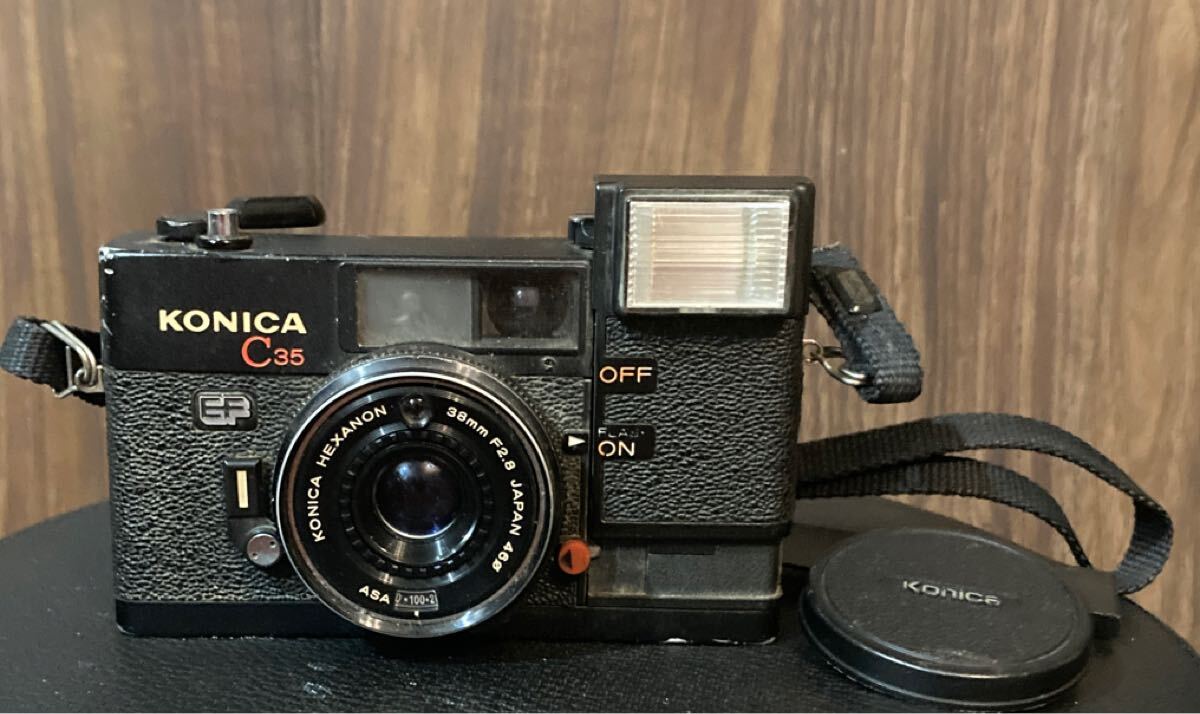 カメラ ジャンク?【 コニカ C35 EF 38mm F2.8 1975年製 カメラ ジャンク?【 コニカ C35 EF 38mm F2.8 1975年製