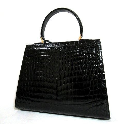 ☆極美品☆JRA認定*本ワニ革*シャイニング クロコダイル ☆極美品☆JRA認定*本ワニ革*シャイニング クロコダイル