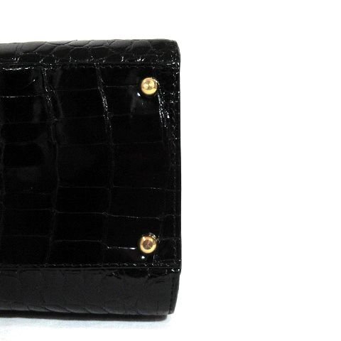 ☆極美品☆JRA認定*本ワニ革*シャイニング クロコダイル ☆極美品☆JRA認定*本ワニ革*シャイニング クロコダイル