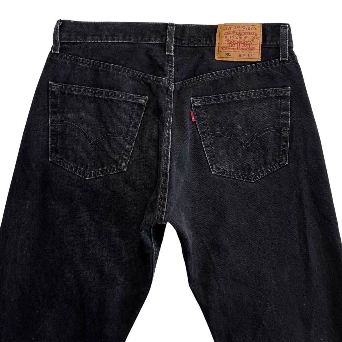 美品♪ゴールデンサイズ 90s USA製 Levis 501 黒 W34L30 後染め 美品♪ゴールデンサイズ 90s USA製 Levis 501 黒 W34L30 後染め