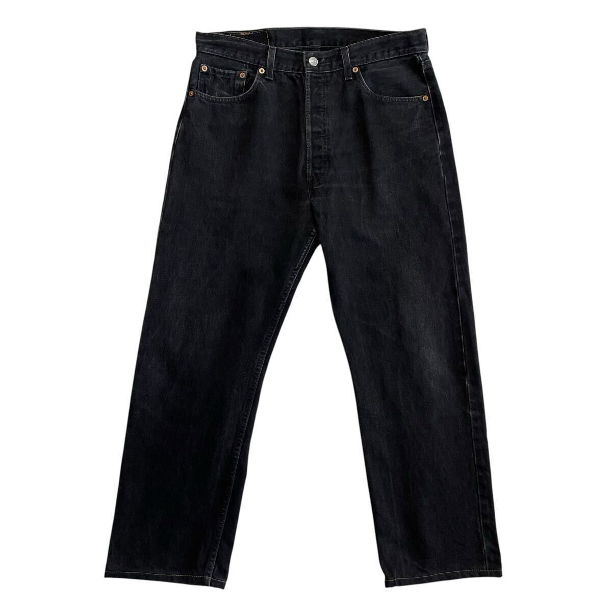 美品♪ゴールデンサイズ 90s USA製 Levis 501 黒 W34L30 後染め 美品♪ゴールデンサイズ 90s USA製 Levis 501 黒 W34L30 後染め