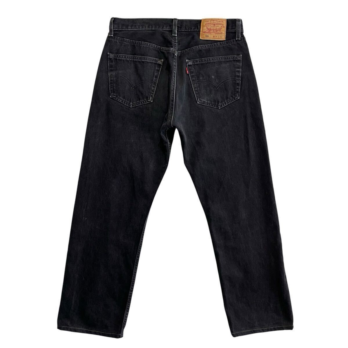 美品♪ゴールデンサイズ 90s USA製 Levis 501 黒 W34L30 後染め 美品♪ゴールデンサイズ 90s USA製 Levis 501 黒 W34L30 後染め