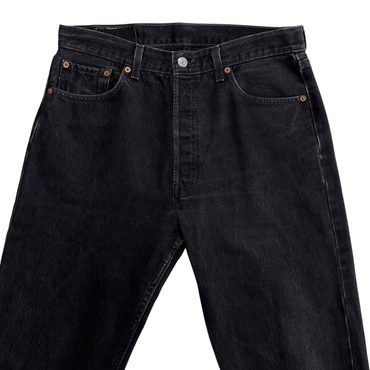 美品♪ゴールデンサイズ 90s USA製 Levis 501 黒 W34L30 後染め 美品♪ゴールデンサイズ 90s USA製 Levis 501 黒 W34L30 後染め