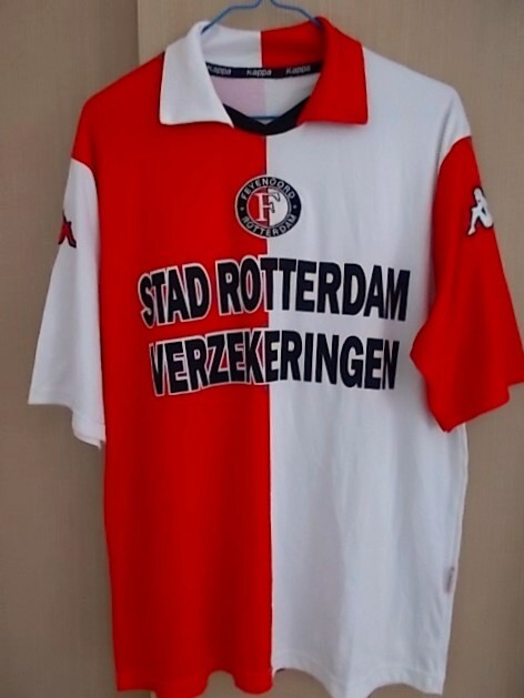 【正規(guī)品古著】フェイエノールト（H）ユニフォーム　小野伸二＃14　01/02年　日本　オランダ　赤＆白ユニ