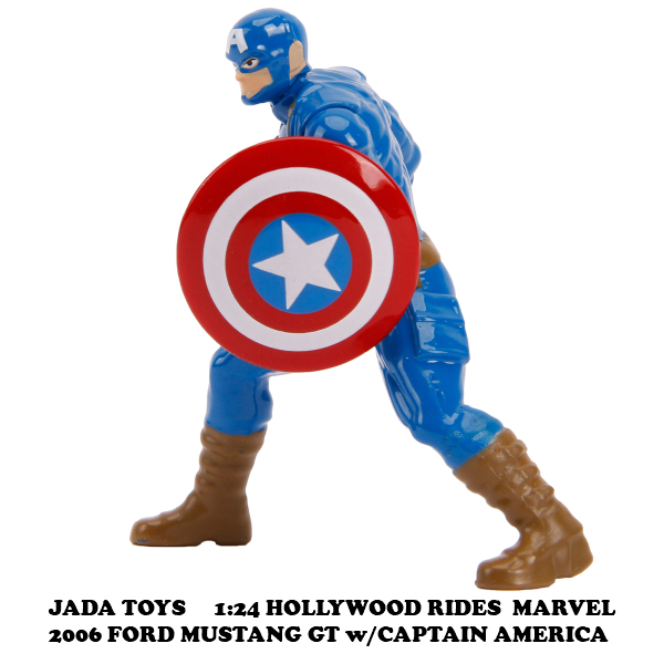 1:24 MARVEL CAPTAIN AMERICA & 2006 FORD MUSTANG GT [ Captain America миникар ]