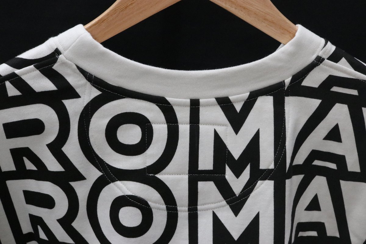 【美品】FENDI フェンディ MARC JACOBS マークジェイコブス トレーナー 白 黒 コットン100% サイズS レディース タグ付 袋付【漂亮】