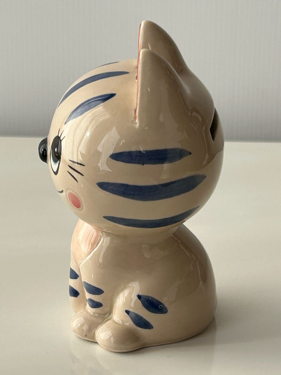 当時物 昭和レトロポップ 陶器 猫 ねこ ネコ 貯金箱 置物 当時物 昭和レトロポップ 陶器 猫 ねこ ネコ 貯金箱 置物