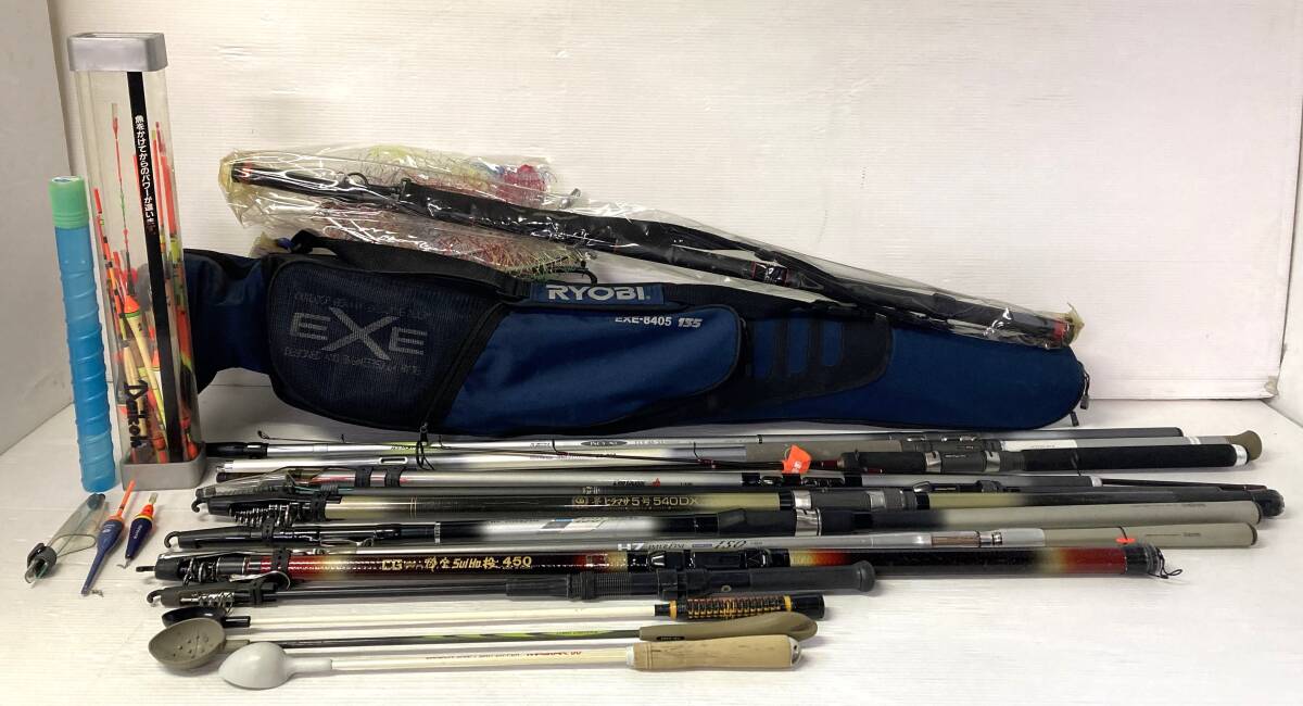 釣り竿 まとめて 10点 他 RYOBI Daiwa SHIMANO 他 タモ 浮き 竿 釣り竿 まとめて 10点 他 RYOBI Daiwa SHIMANO 他 タモ 浮き 竿