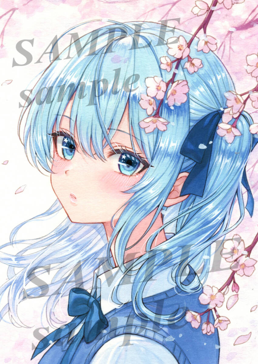同人手描きイラスト オリジナル 女の子 ホロライブ (星街すい 同人手描きイラスト オリジナル 女の子 ホロライブ (星街すい