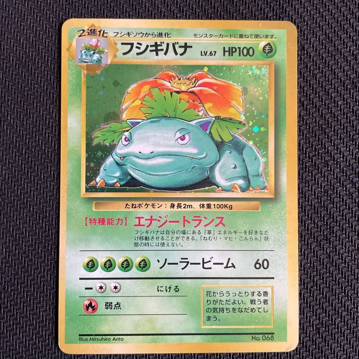 ポケモンカード 旧裏 旧裏面 キラ フシギバナ マークなし 初版 ポケモンカード 旧裏 旧裏面 キラ フシギバナ マークなし 初版