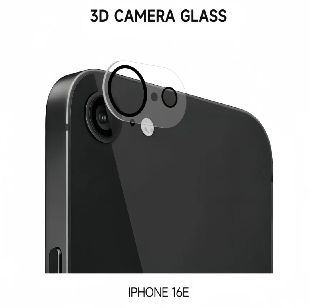 iPhone16e カメラカバー iphone 16e 遮光リングタイプ カメラフィルム 保護フィルム レンズフィルム ガラスフィルム 全面保護 アイフォン_画像1