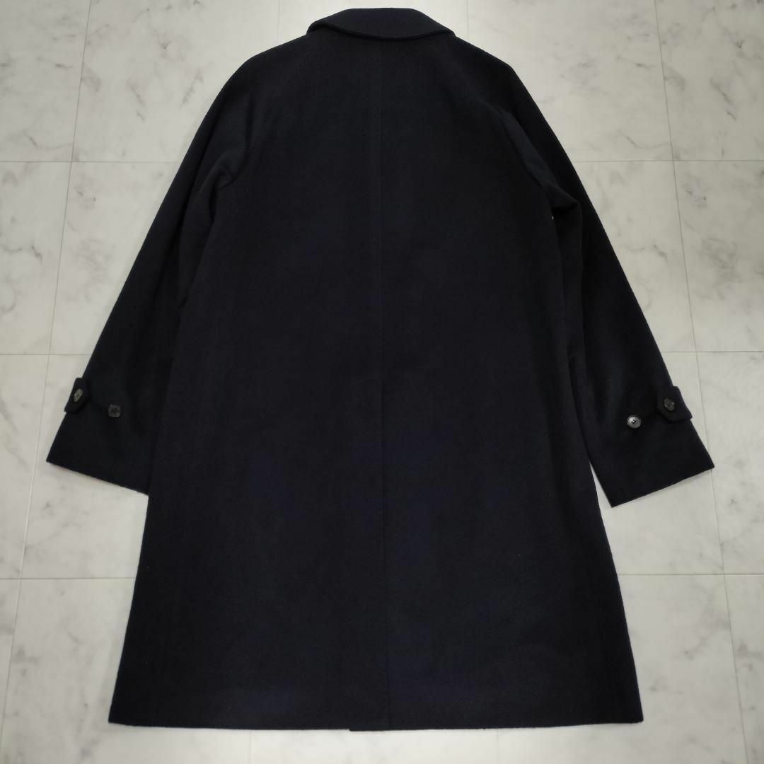 美品 カシミヤ100% マッキントッシュロンドン ネイビーステンカラーコート L MACKINTOSH LONDON バルマカーンコート 40 L~XL相当 cashmere