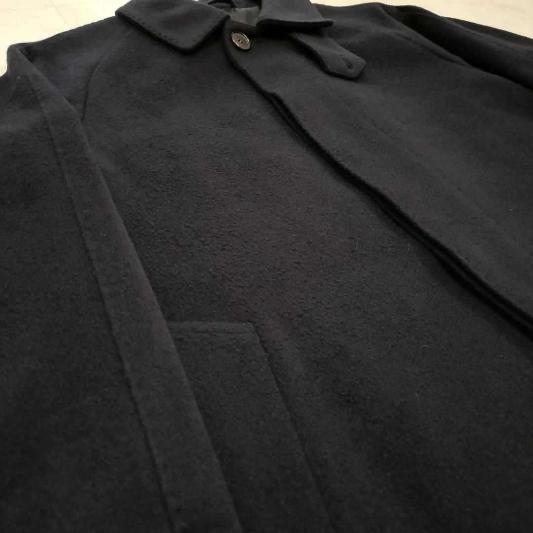 美品 カシミヤ100% マッキントッシュロンドン ネイビーステンカラーコート L MACKINTOSH LONDON バルマカーンコート 40 L~XL相当 cashmere