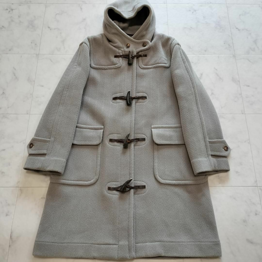 希少カラー OLDENGLAND ウールヘリンボーンダッフルコート