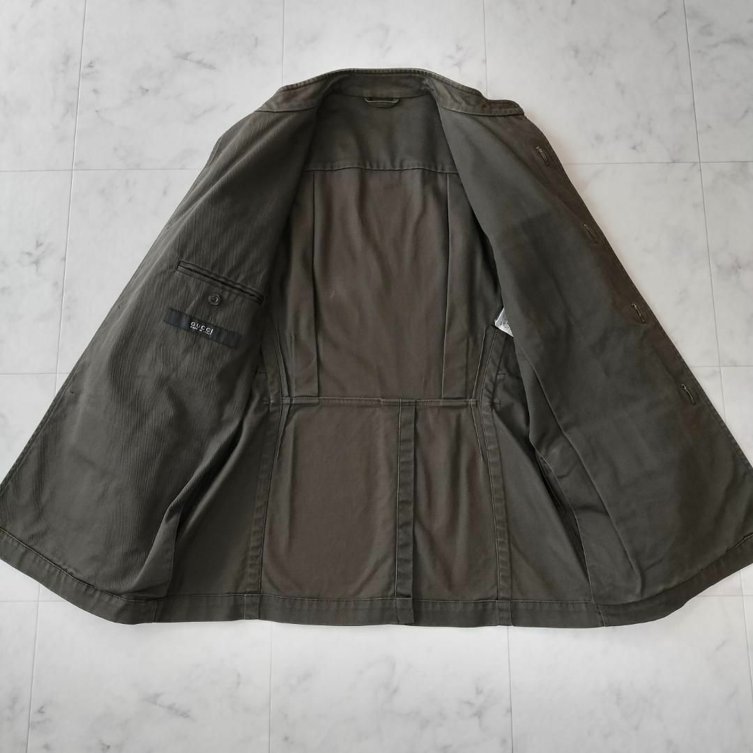 希少 GUCCI トムフォード期 ミリタリージャケット オリーブ 希少 GUCCI トムフォード期 ミリタリージャケット オリーブ