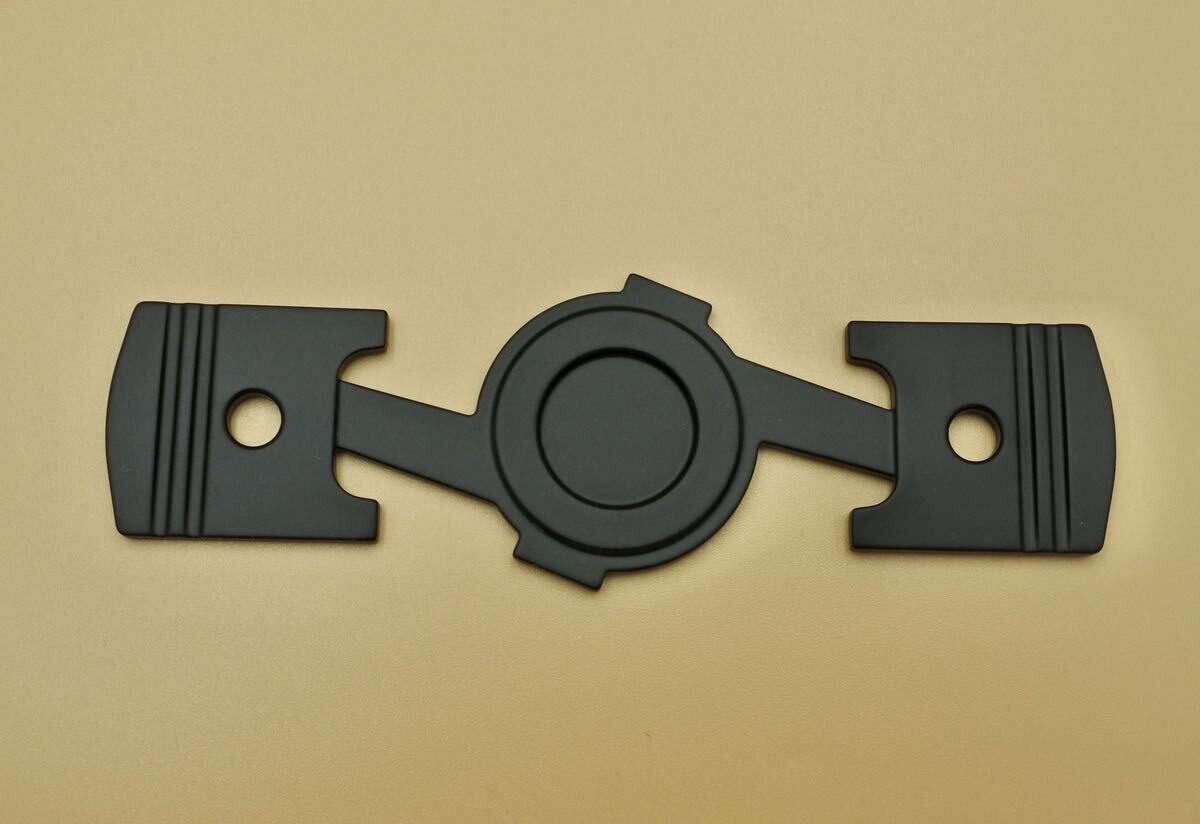 スバル SUBARU Boxer 水平対向Handmade Emblem オリジナル 手作りエンブレム (艶消しブラック)