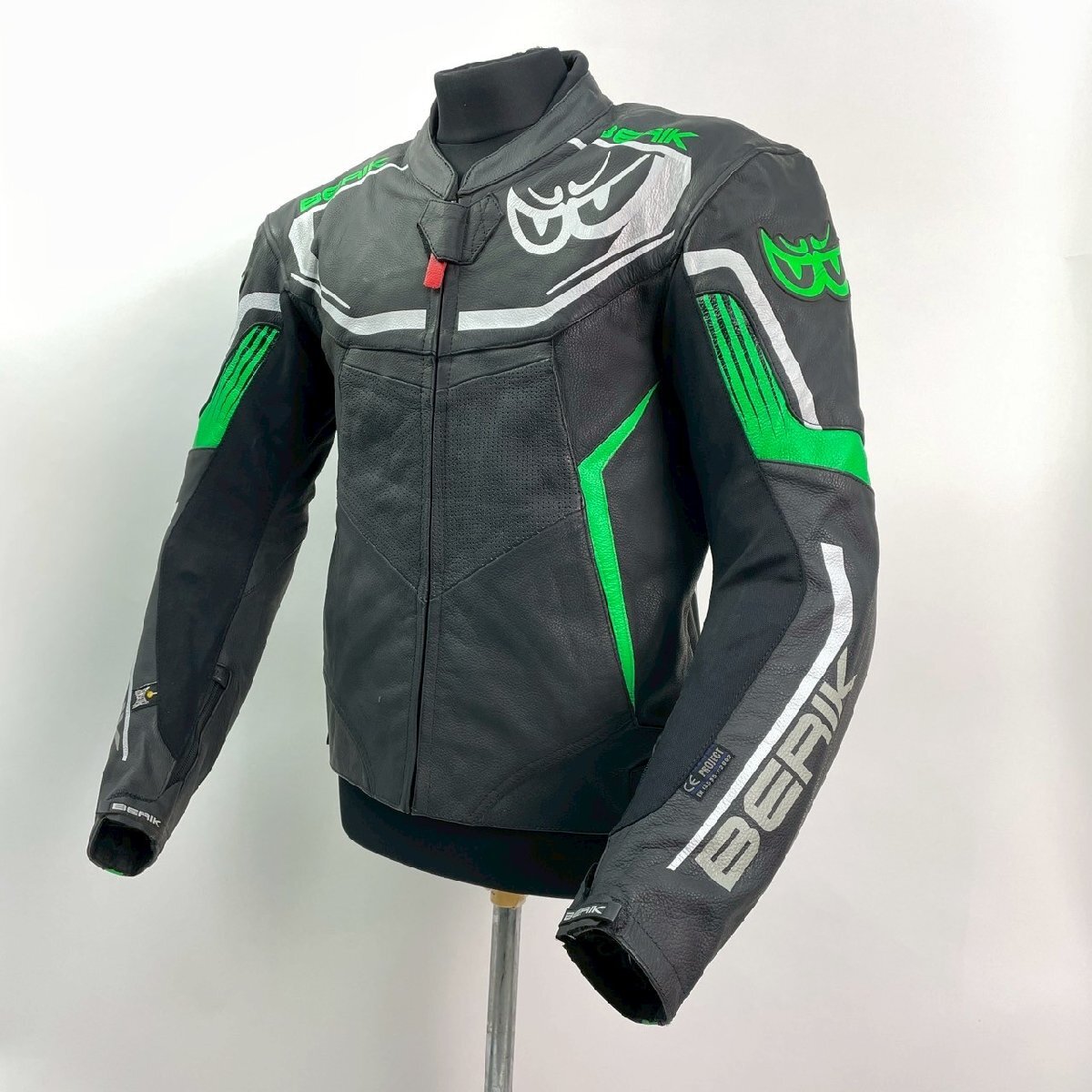 BERIK ベリック レザージャケット 9063 GREEN 牛革 56サイズ 3XL