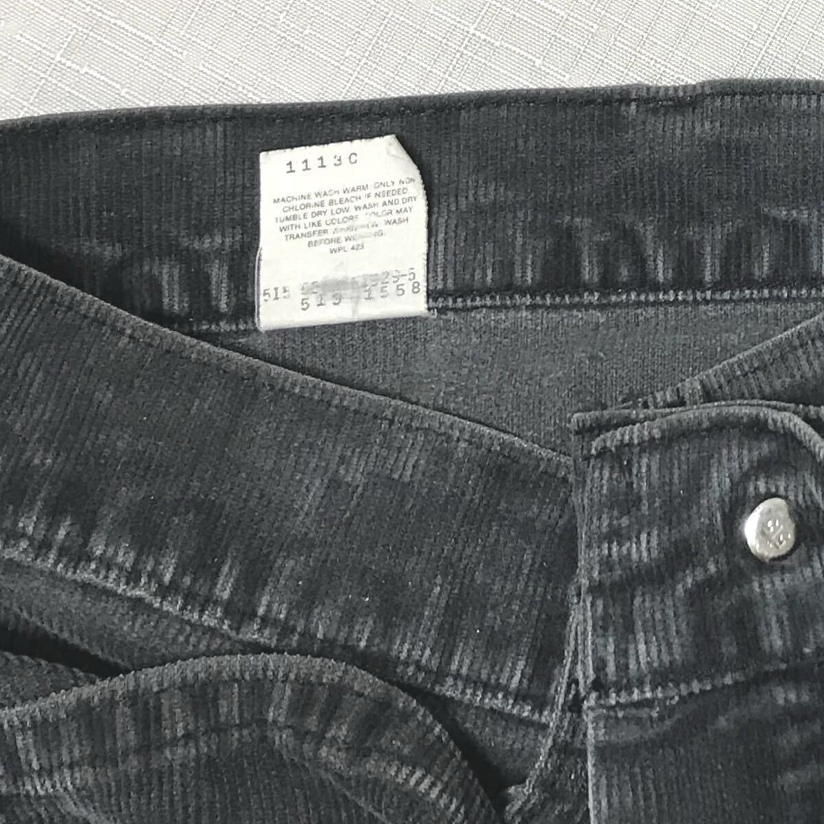 黒 80s ビンテージ LEVIS 519 1558 ブラック オリジナル 黒 80s ビンテージ LEVIS 519 1558 ブラック オリジナル