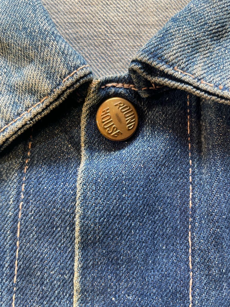 US made ROUND HOUSE ビンテージデニム 50年代 股リベ パンツ
