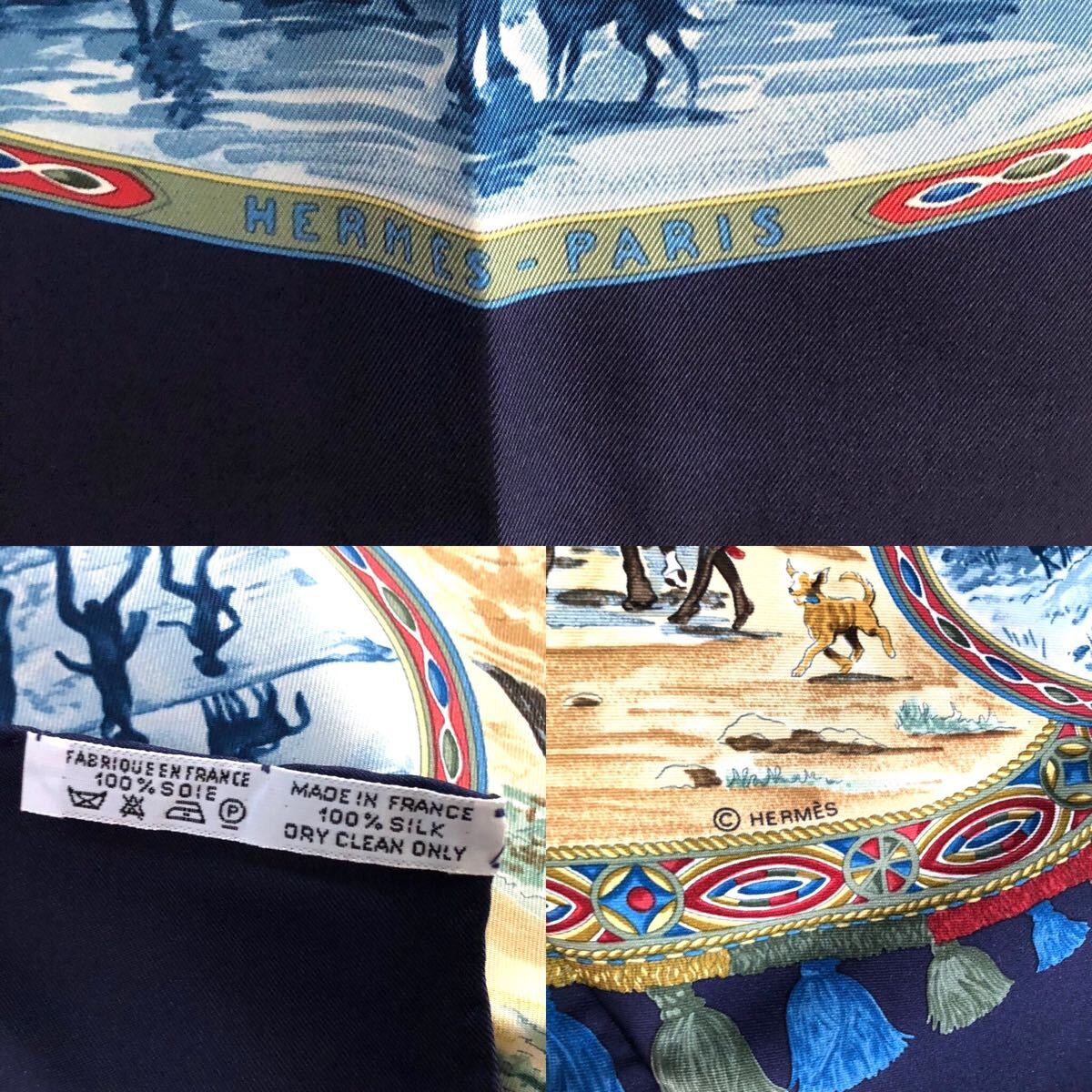 HERMES エルメス CAVALIERS PEULS プール族の騎手 カレ90 シルク HERMES エルメス CAVALIERS PEULS プール族の騎手 カレ90 シルク