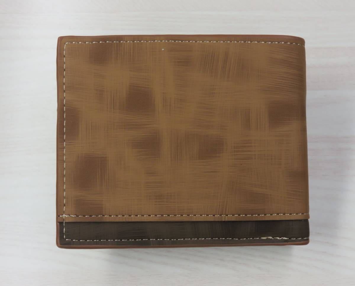 二つ折り財布 メンズ 財布 コンパクト 財布、小銭入れ、軽量＊新品：当日発送_画像4