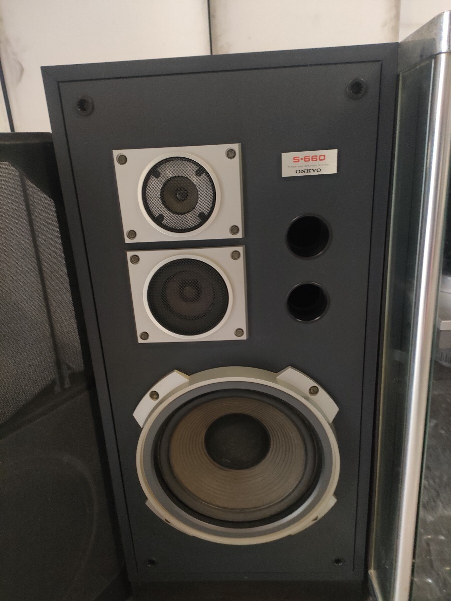 管59（超希少、中古現(xiàn)狀、東大坂市渋川町引取大歓迎）ONKYO システムコンポセットCP-880R A-660 T-880 TA-W880 （3WAYスピーバー　S-660）