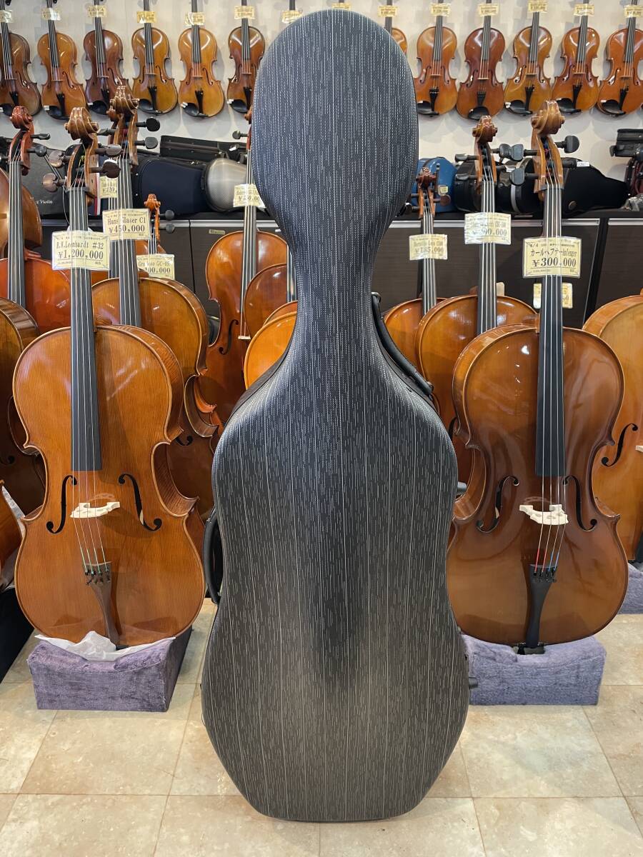 ◆グランドオープン協(xié)賛セール価格◆チェロハードケース【 楽器店出品 】＊新品＊４/４サイズ用 流星柄ブラック！持ち運(yùn)びにも非常に便利！