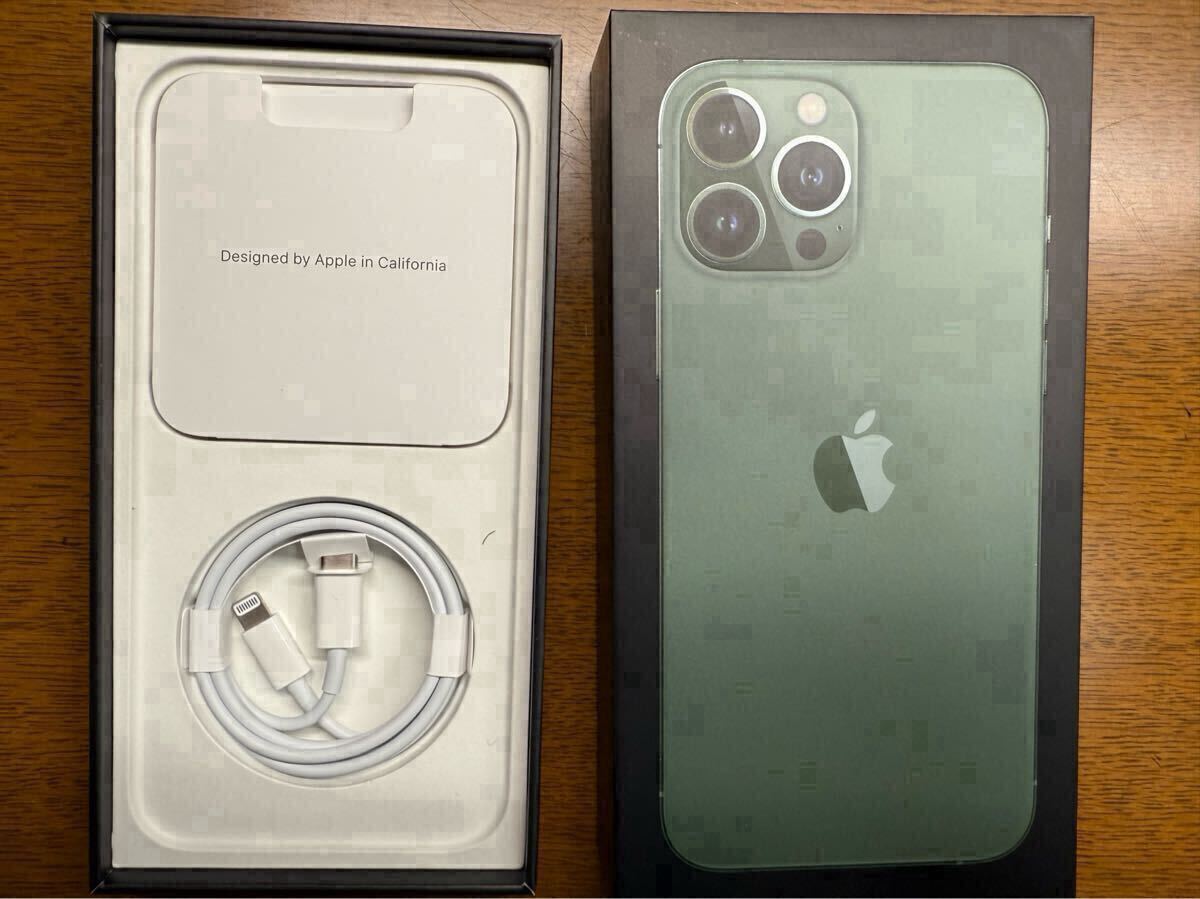 iPhone 13pro max 256G アルパイングリーン MNCV3J/A 本体美品 iPhone 13pro max 256G アルパイングリーン MNCV3J/A 本体美品