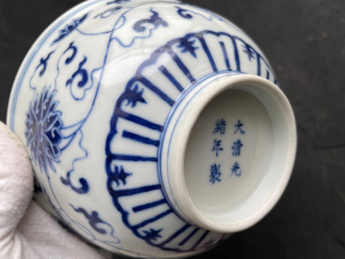 清 呉須 染付 蓮文 古染付 中国古玩 大鉢 時代物 中国美術 骨董 清 呉須 染付 蓮文 古染付 中国古玩 大鉢 時代物 中国美術 骨董