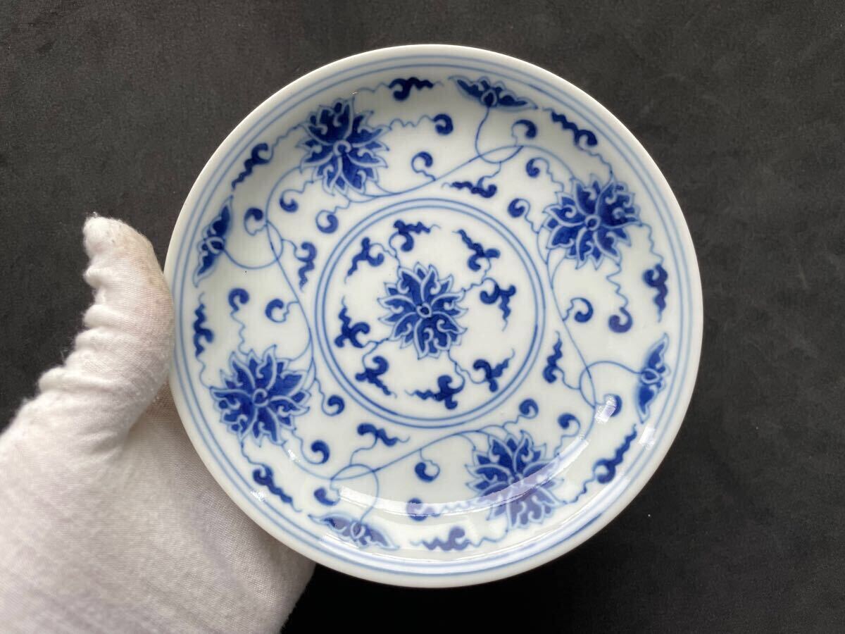 中国古玩 清 呉須 染付 古染付 皿 時代物 中国美術 骨董品 唐物 中国古玩 清 呉須 染付 古染付 皿 時代物 中国美術 骨董品 唐物