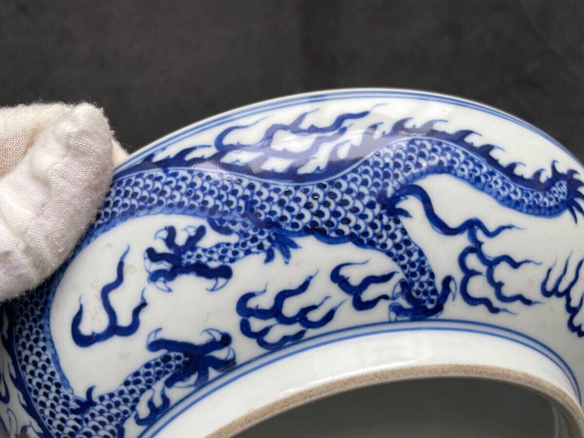 中国古玩 光緒 清 呉須 染付 古染付 皿 時代物 中国美術 骨董品 中国古玩 光緒 清 呉須 染付 古染付 皿 時代物 中国美術 骨董品