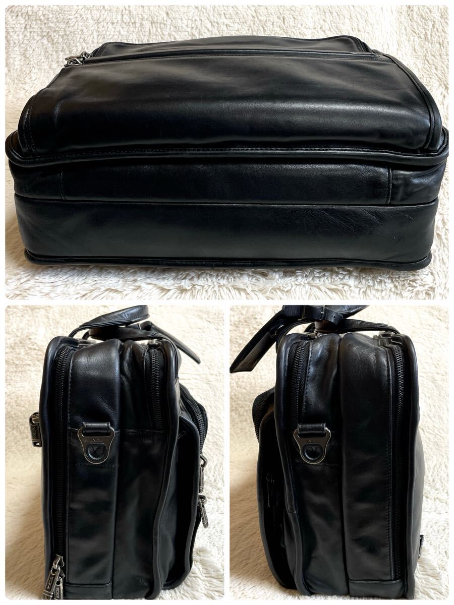 TUMI トゥミ レザーフラップビジネスバッグ