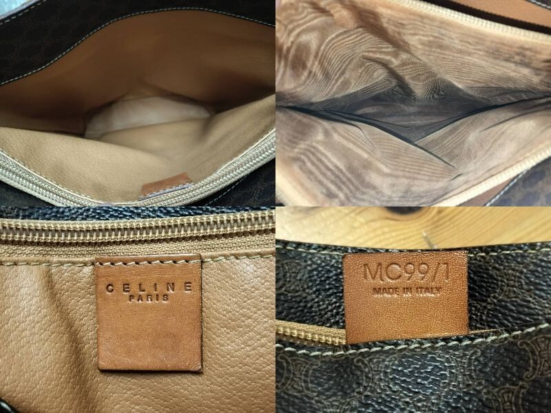 4-70】オールド セリーヌ CELINE マカダム柄 トートバッグ MC99 4-70】オールド セリーヌ CELINE マカダム柄 トートバッグ MC99