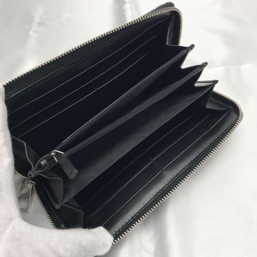 美品 GUCCI シマレザー 478928 ラウンドファスナー長財布 黒 美品 GUCCI シマレザー 478928 ラウンドファスナー長財布 黒