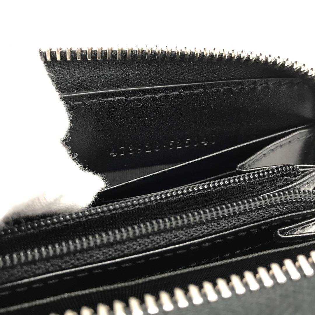 美品 GUCCI シマレザー 478928 ラウンドファスナー長財布 黒 美品 GUCCI シマレザー 478928 ラウンドファスナー長財布 黒