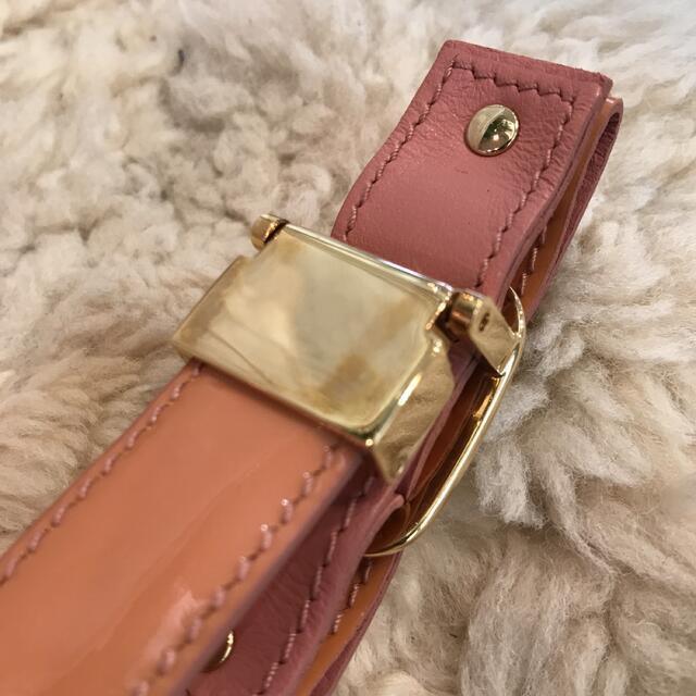 * прекрасный товар * Ferragamo vala лента женский ремень эмаль salmon розовый 