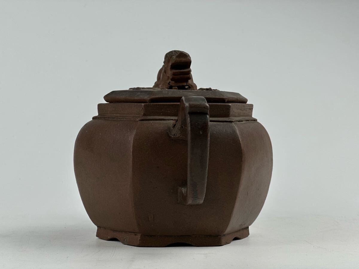 中紫砂壺 急須 單孔 朱泥茶壺 茶道具 煎茶道具 清時代 中古美術 中紫砂壺 急須 單孔 朱泥茶壺 茶道具 煎茶道具 清時代 中古美術