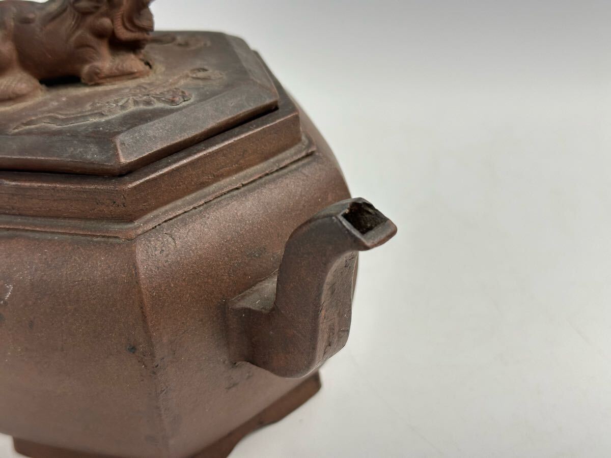 中紫砂壺 急須 單孔 朱泥茶壺 茶道具 煎茶道具 清時代 中古美術 中紫砂壺 急須 單孔 朱泥茶壺 茶道具 煎茶道具 清時代 中古美術