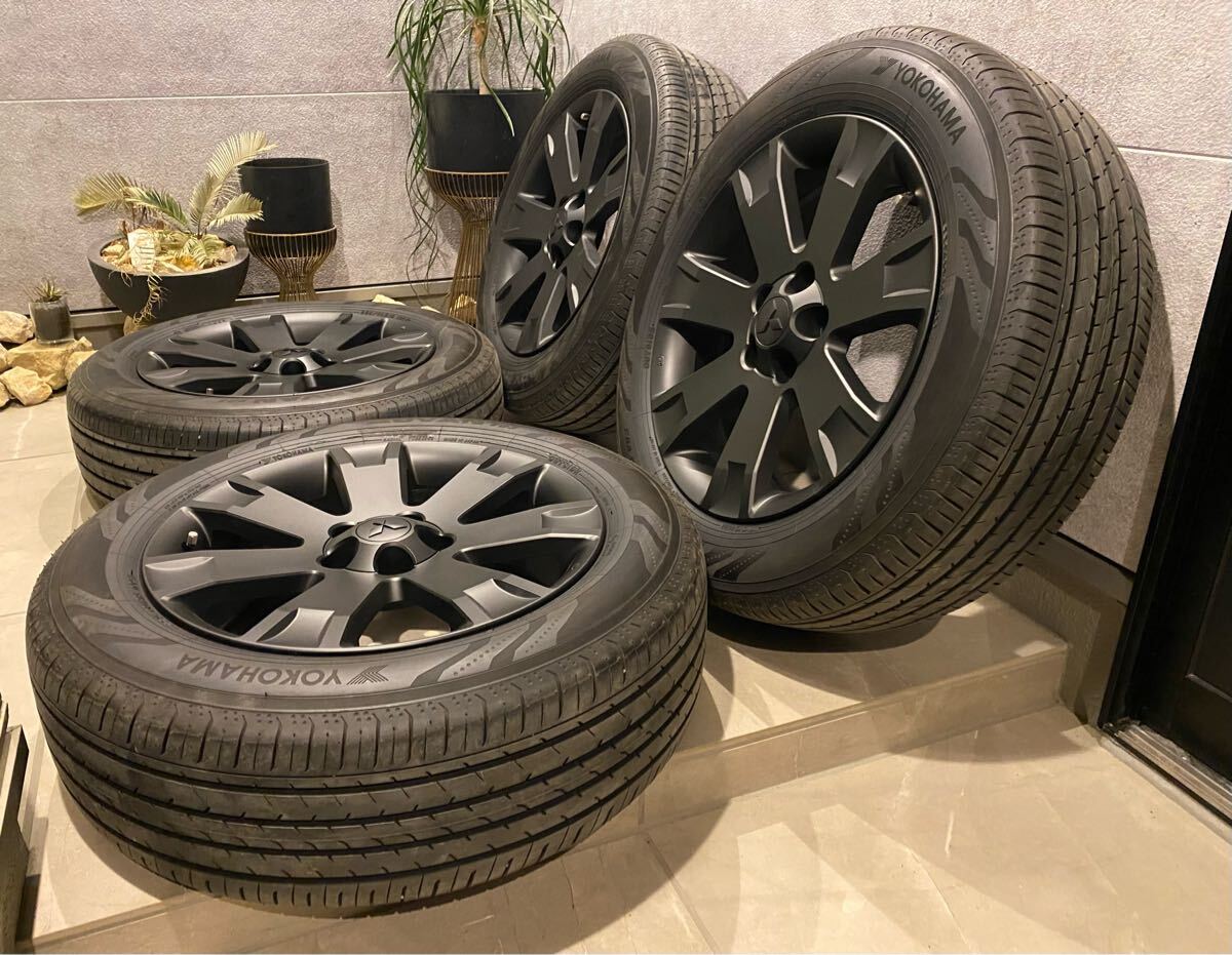 バリ山2024年ヨコハマデシベル225 55r18デリカD:5 純正ホイール4本 バリ山2024年ヨコハマデシベル225 55r18デリカD:5 純正ホイール4本