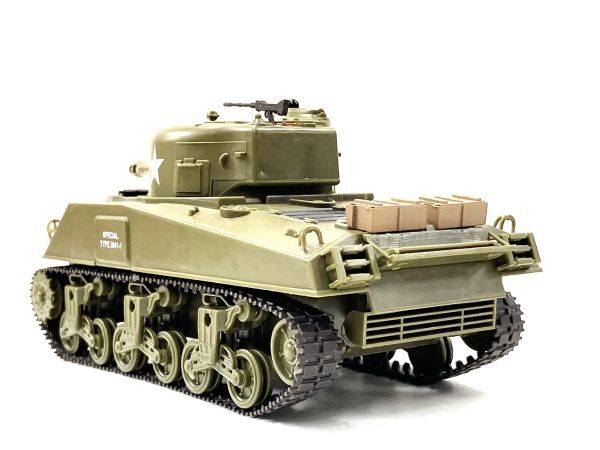 【完成品 RTR 赤外線バトルシステム付 対戦可能】HengLong 2.4GHz 1/30 M4A3 シャーマン 3841-01 ☆ヘンロン戦車ラジコン