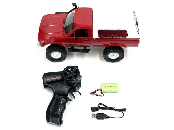【完成品?RTR】WPL C-24 2.4GHz 1/16 ハイラックス 22R タイプラジコン 赤 ☆ピックアップトラック☆クローラーラジコン