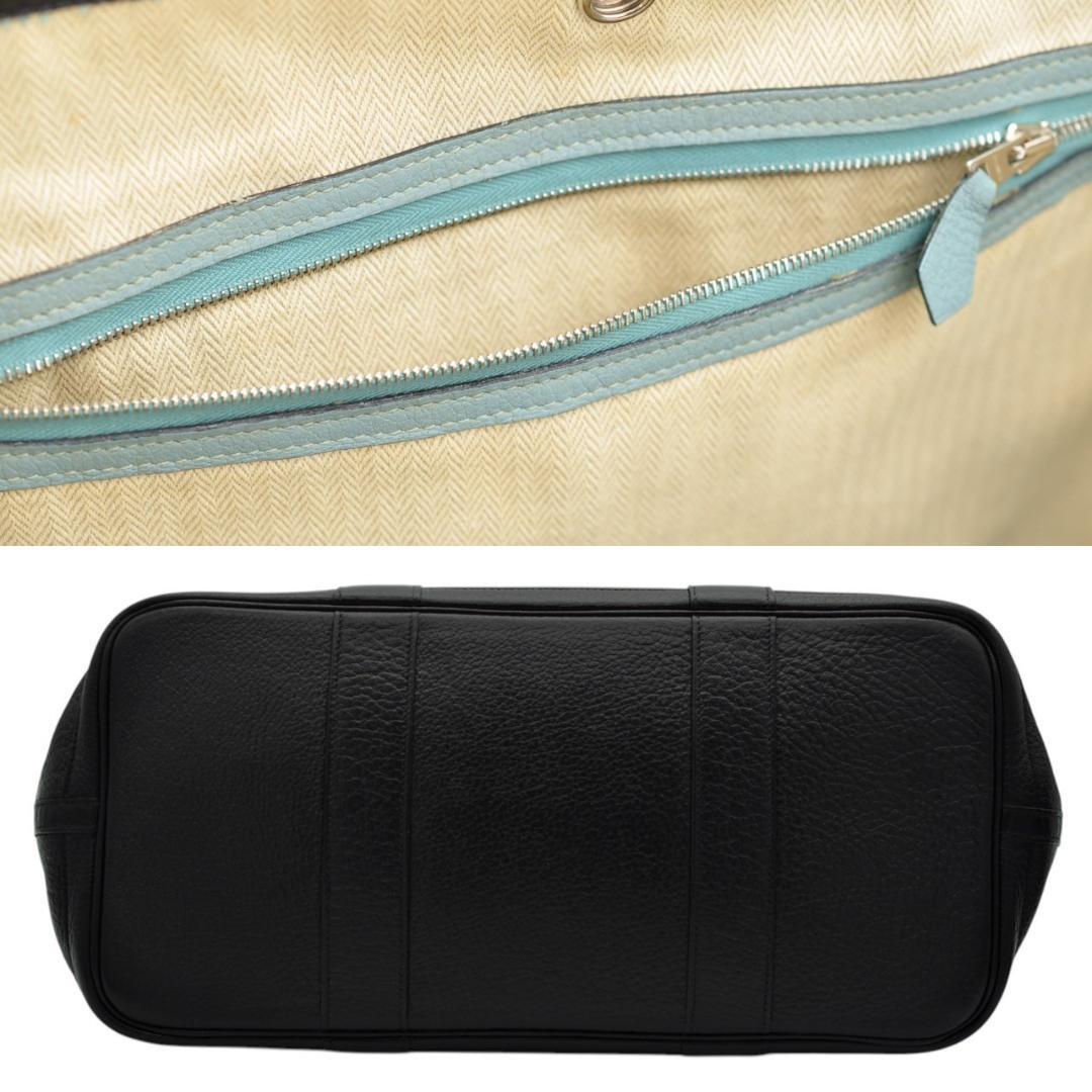 HERMES 美品 エルメス ガーデンパーティー PM ブラック ネゴンダ HERMES 美品 エルメス ガーデンパーティー PM ブラック ネゴンダ