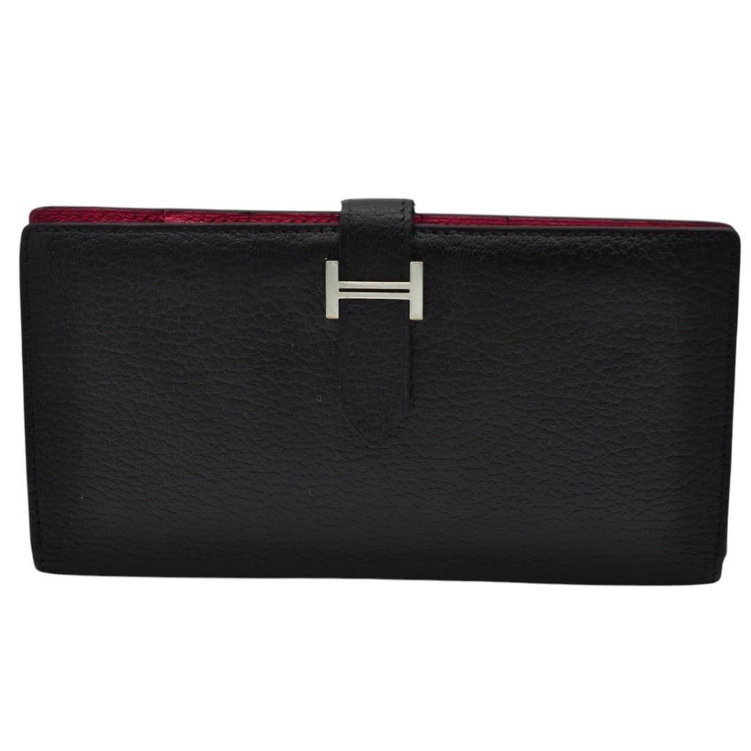 HERMES エルメス 美品 ベアン シェーブル バイカラー 長財布 L HERMES エルメス 美品 ベアン シェーブル バイカラー 長財布 L
