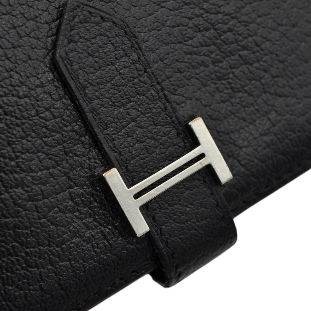 HERMES エルメス 美品 ベアン シェーブル バイカラー 長財布 L HERMES エルメス 美品 ベアン シェーブル バイカラー 長財布 L