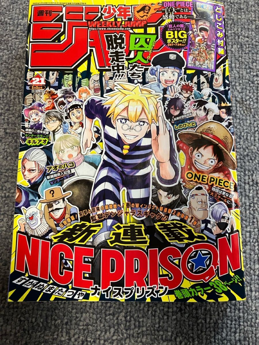 送料無料 週刊少年ジャンプ2025年21号 5月5日号 ワンピース 送料無料 週刊少年ジャンプ2025年21号 5月5日号 ワンピース