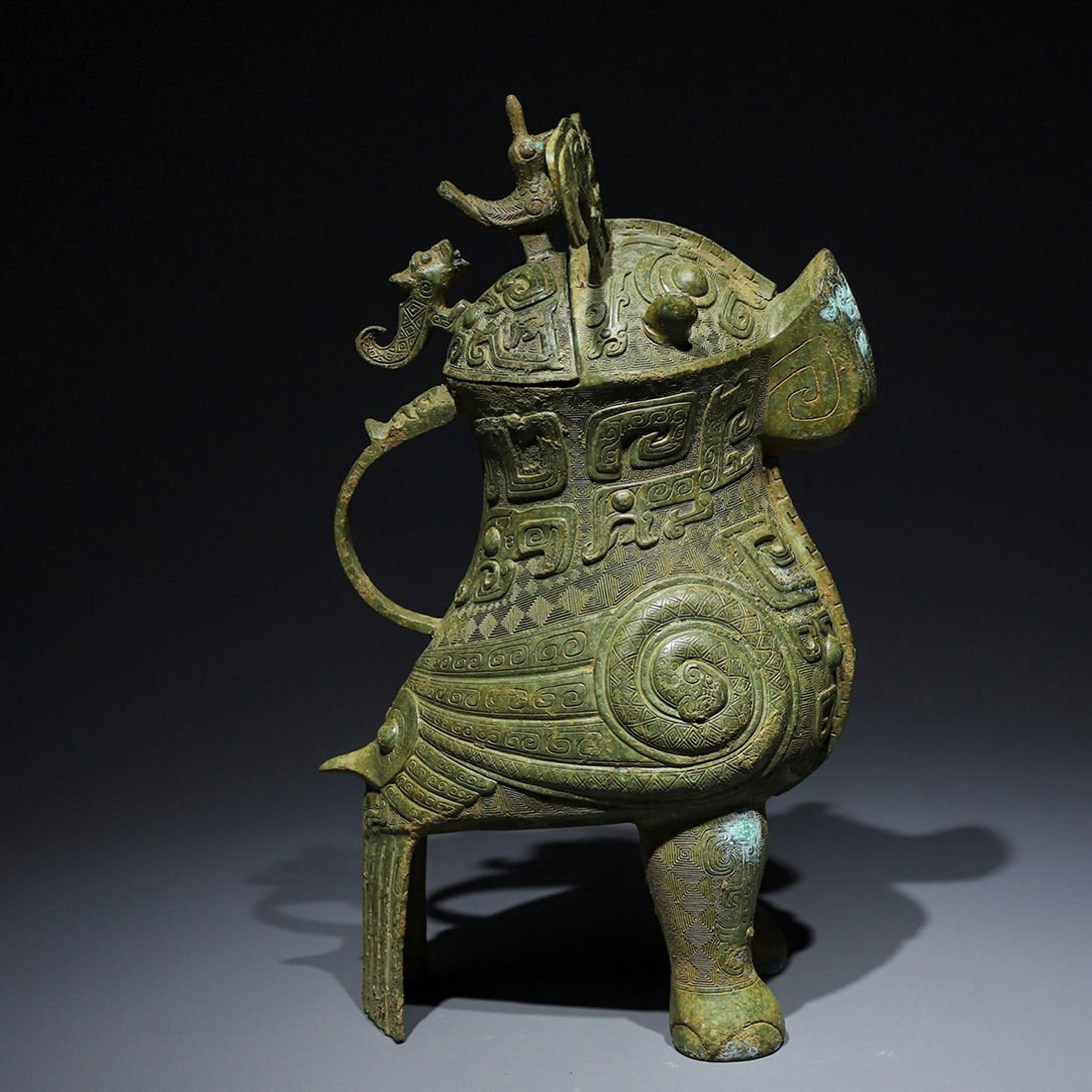 □観心・時代旧蔵□W5188西周時代 青銅器 青銅好尊 細密細工☆古 □観心・時代旧蔵□W5188西周時代 青銅器 青銅好尊 細密細工☆古