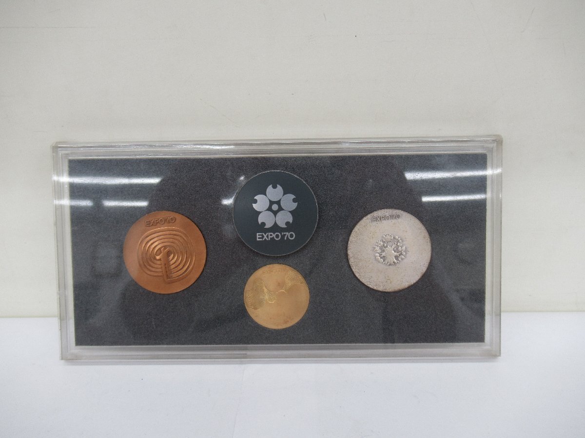 日本万国博覧会記念メダル EXPO'70 金銀銅セット 中古 G4-38 日本万国博覧会記念メダル EXPO'70 金銀銅セット 中古 G4-38