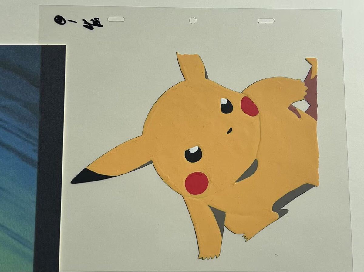 ★ピカチュウ トゲピー 手描きセル画 ポケットモンスターセル画「ピカチュウ、トゲピー、ゼニガメ他