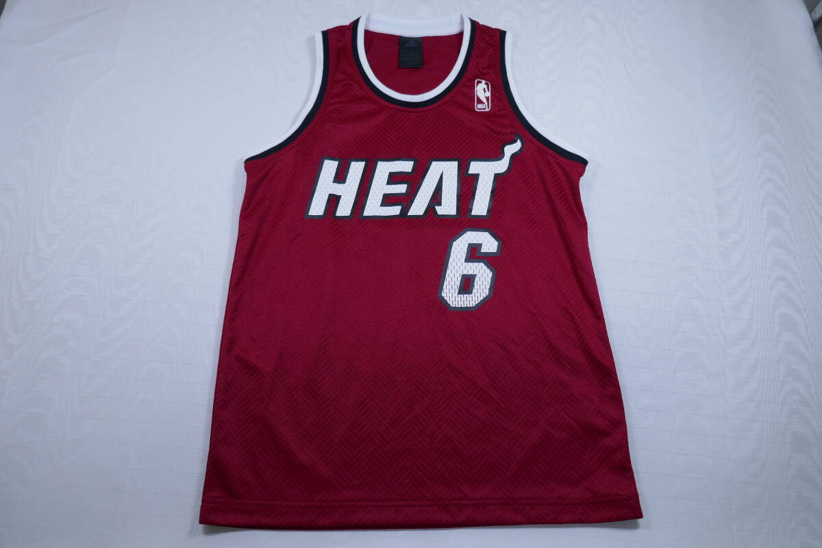 美品 アディダス adidas NBA マイアミ・ヒート 6 レブロン 美品 アディダス adidas NBA マイアミ・ヒート 6 レブロン