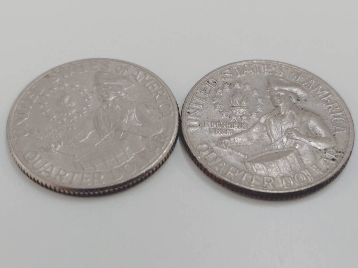 海外銀貨】アメリカ 0.25ドル銀貨 ワシントン 1776-1976年 200 海外銀貨】アメリカ 0.25ドル銀貨 ワシントン 1776-1976年 200